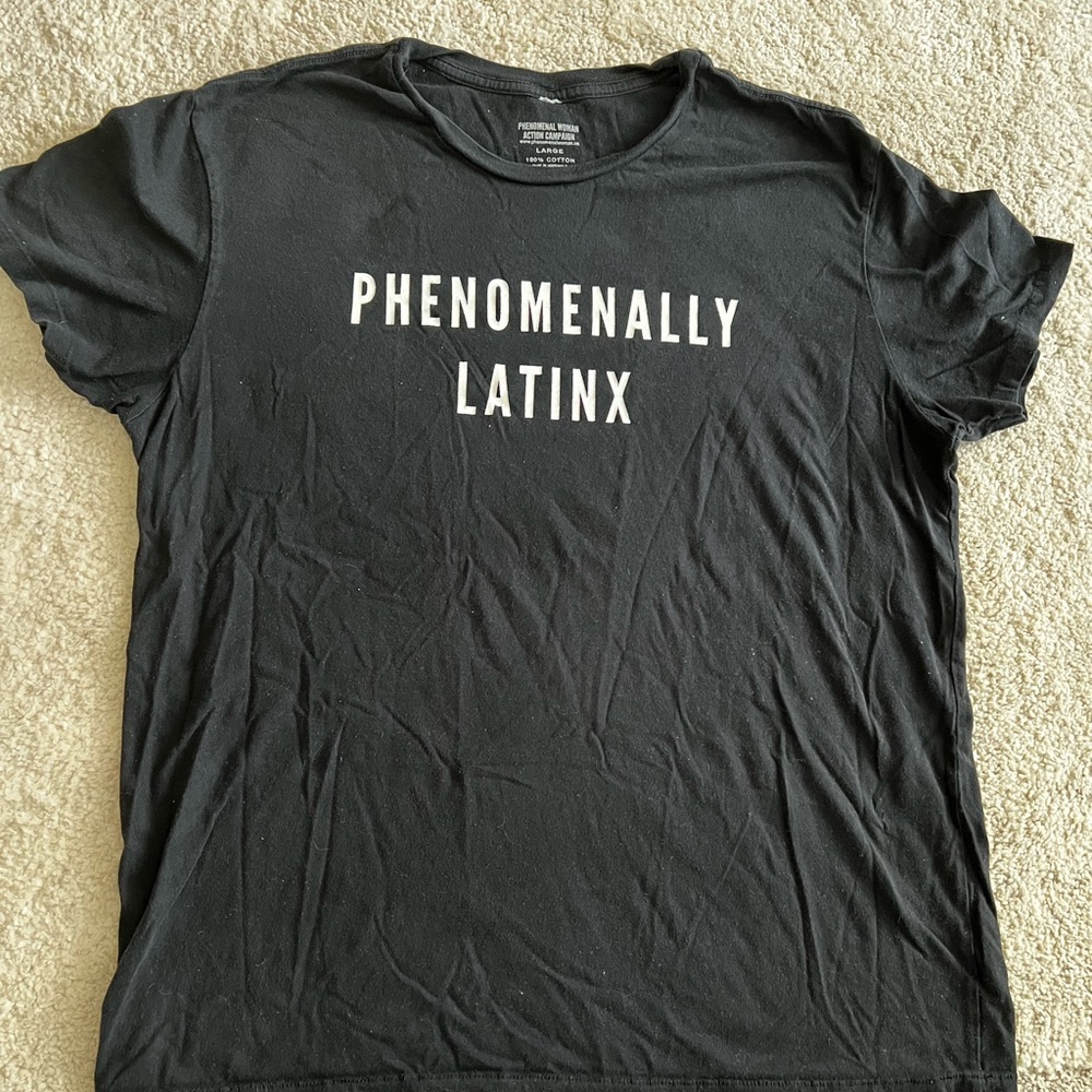Black Phenomenally Latinx T-Shirt size XL